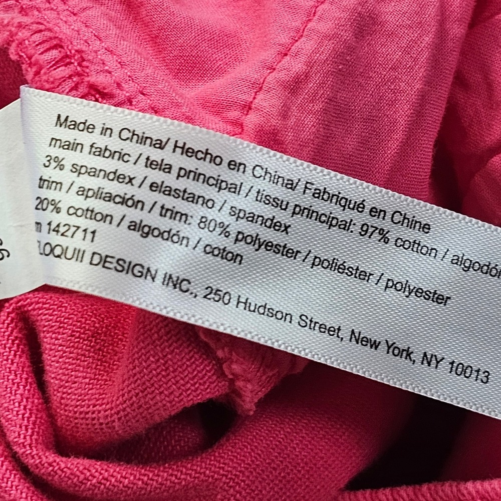 Eloquii Denim Hot Pink High Rise Cuffed Jean Shorts Womens Size 16 NEW - Picture 8 of 11